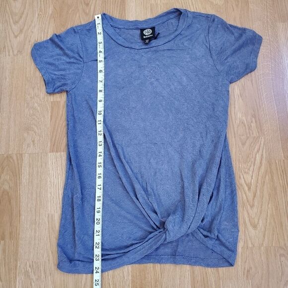 Bobeau Jessica Twist Hem Slub Tee sz XXS - Picture 9 of 13